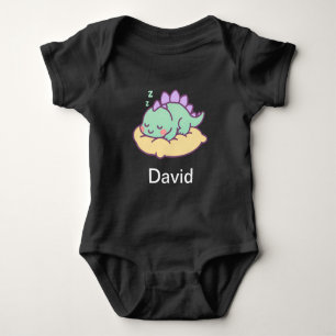 Body Bébé Dino endormi sur un oreiller