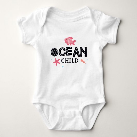 Body Bébé Dit 'O Cean Child'-44 Bébé Jersey (Devant)