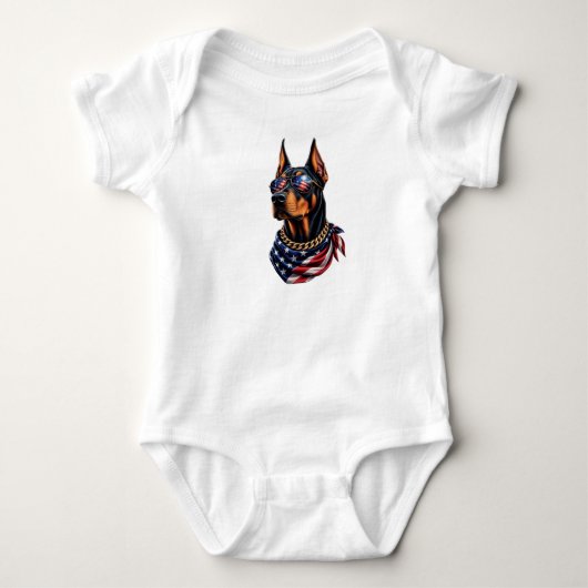 Body Bébé Doberman (Devant)