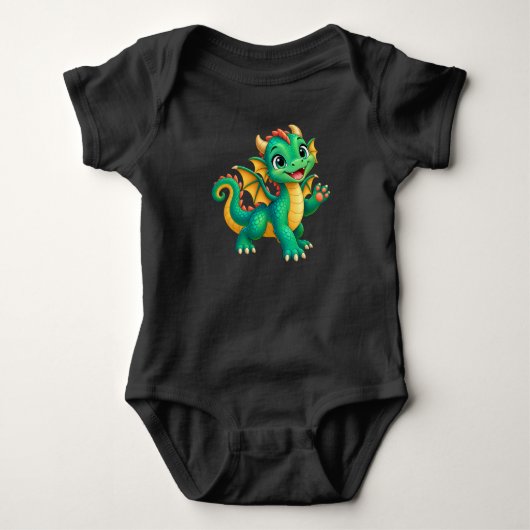 Body Bébé Dragon Heureux (Devant)
