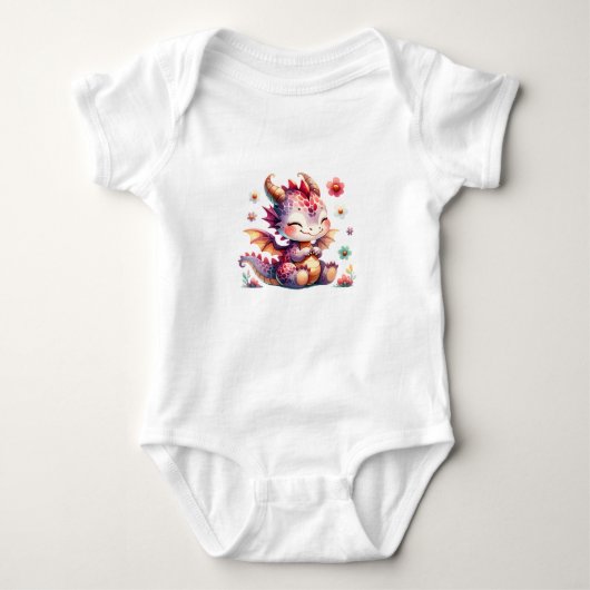 Body Bébé Dragon Kawaii Fantastique (Devant)