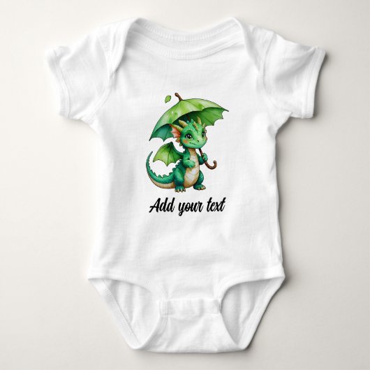 Body bébé dragon souriant (Devant)