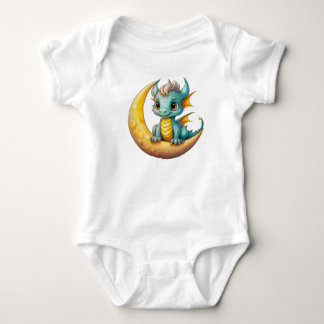 Body Bébé dragon sur la Lune – Conception de fantaisie 