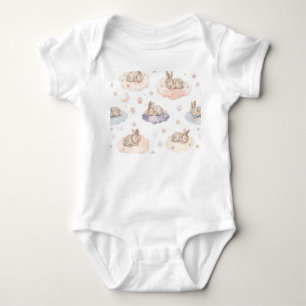 Body bébé Dreamy Bunny Clouds Lapin endormi