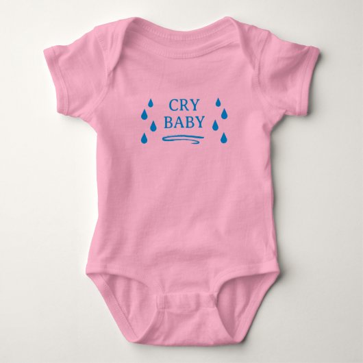 Body bébé drôle avec des larmes (Devant)