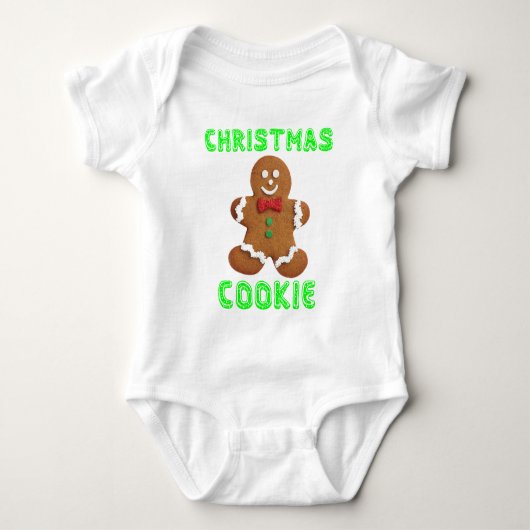 Body bébé drôle "Cookie de Noël" (Devant)