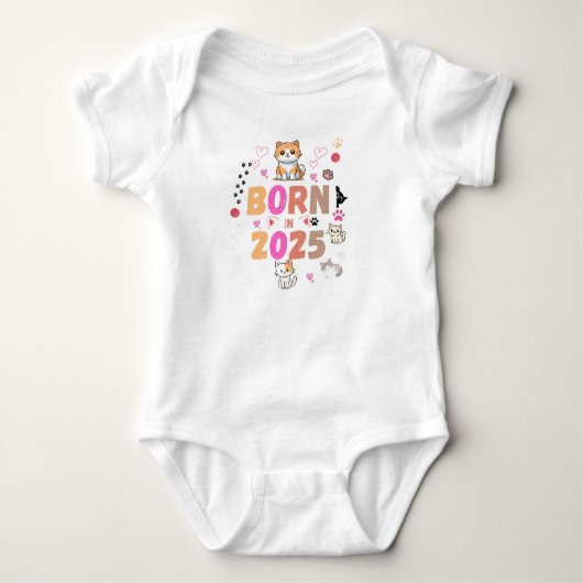 Body bébé drôle, Nouveau-né bébé (Devant)