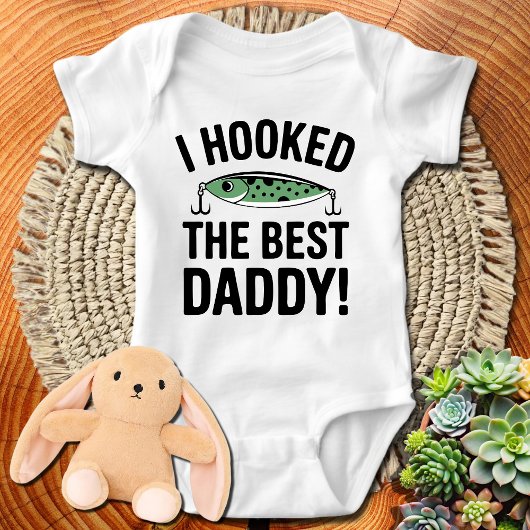 Body Bébé Drôle Pêche J'Ai Hooké Le Meilleur Papa