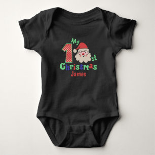 Body Bébé du Père Noël Premier Noël Personnalisé