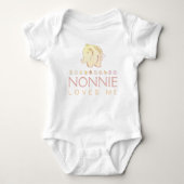 Body Bébé éléphant mignon Nonnie m'aime (Devant)