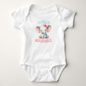 Body Bébé éléphant totalement adorable (Devant)