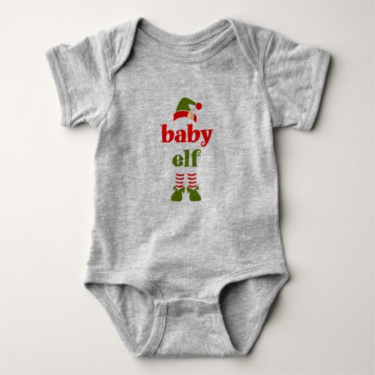 BODY BÉBÉ ELF NOËL UN PIÈCE T-SHIRT (Devant)