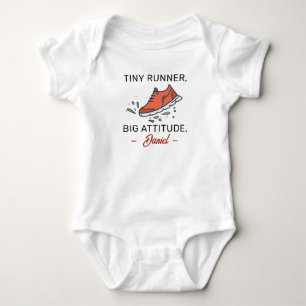 Body Bébé en course - Petit coureur, grande attitude -