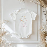 Bébé en fleurs rose fleurs sauvages floral