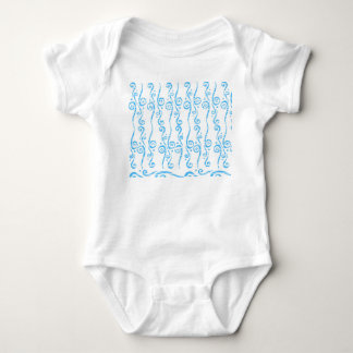 Body bébé en jersey à tourbillons bleus