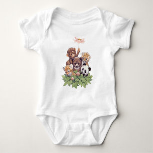 Body bébé en jersey design Panda Mignon