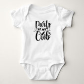 Body bébé en jersey "Fête chez moi" (Devant)