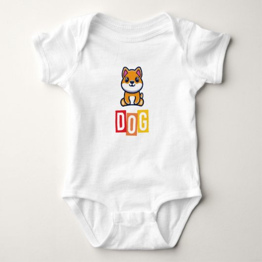 Body bébé en jersey pour chien (Devant)