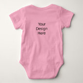 Body bébé en jersey rose (Dos)