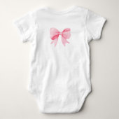 Body bébé en jersey Rose Bow Pumpkin | Mignon  (Dos)