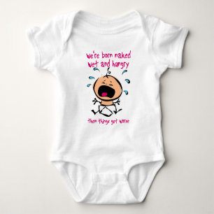 Body Bébé endormi glouton rampant mouillé