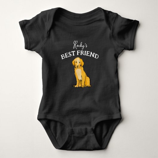 Body Bébé et ami à fourrure, meilleurs amis (Devant)
