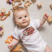 Body Bébé et chien mignons personnalisés sur mesure 