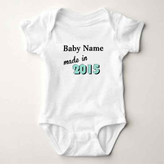 Body Bébé Fabriqué En 2016 (Devant)
