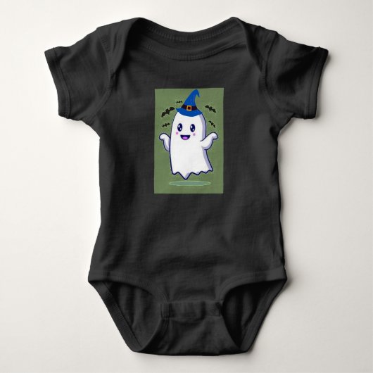 Body bébé fantôme heureux, esprit adorable d'Hallo (Devant)