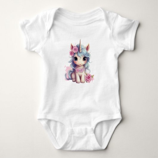 Body Bébé fée mignon Unicorn Imaginaire mousseux (Devant)