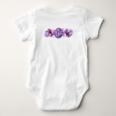 Body bébé fée soleil violet (Dos)