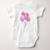 Body bébé fille avec écriture de bénédiction et no (Dos)