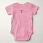 Body Bébé Fille de poussins (Dos)