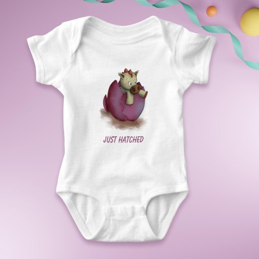 Body Bébé Fille Dragon Violet Nouveau-Né