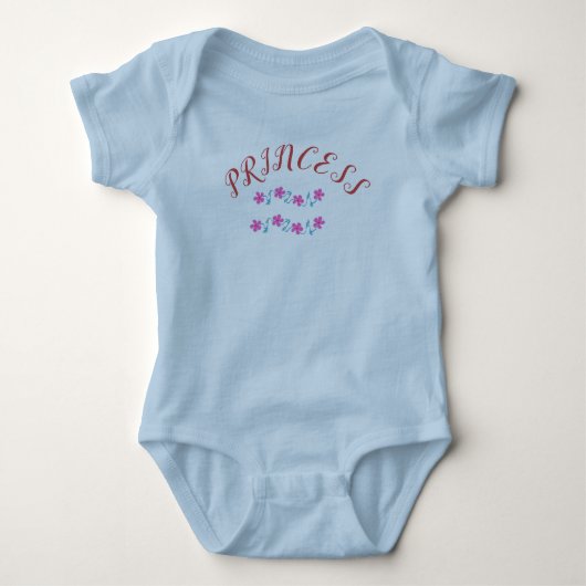 Body Bébé Fille Été Bleu Clair (Devant)