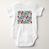 Body bébé Fleur de Géranium Rose Clair (Dos)