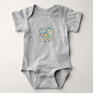 Body bébé floral Blue Bird