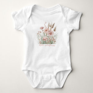 Body bébé floral bohème