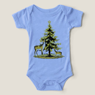 Body bébé Forêt de Noël