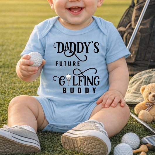 Body bébé futur partenaire de golf de papa