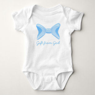Body Bébé garçon Cadeau de Dieu bleu arc