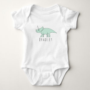 Body Bébé garçon Doodle Tricératops Dinosaur avec le no