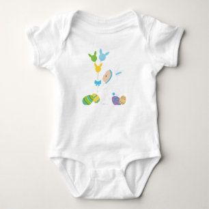 BODY BÉBÉ GARÇON HABILLÉ COMME BUNNY DE PÂQUES BLANCS