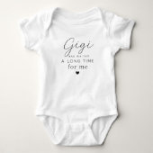 Body bébé Gigi a attendu Cadeau (Devant)