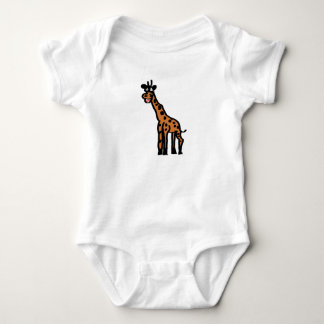 Body bébé girafe dessiné à la main mignon et origi