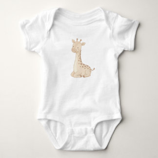 Body bébé girafe mignon – Safari neutre doux O