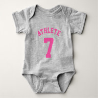 Bébé gris et rose | Design Jersey Sport