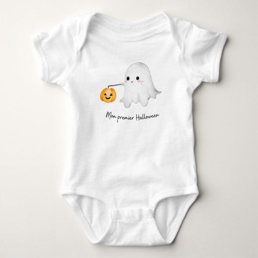 Body bébé Halloween – fantôme mignon  (Devant)