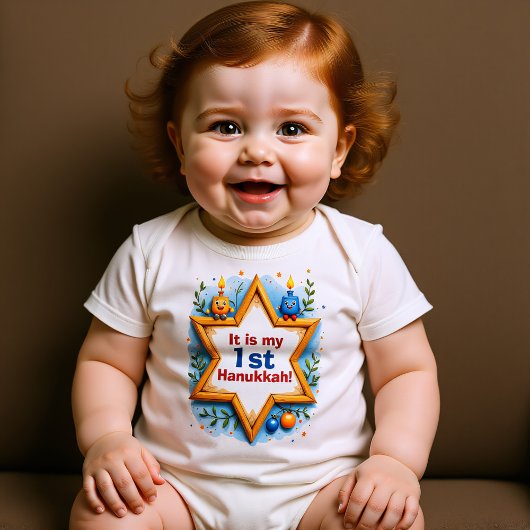 Body bébé Hanukkah Little Light