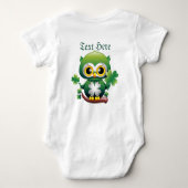Body Bébé Hibou Mignon St Patrick Dessin Animé (Dos)